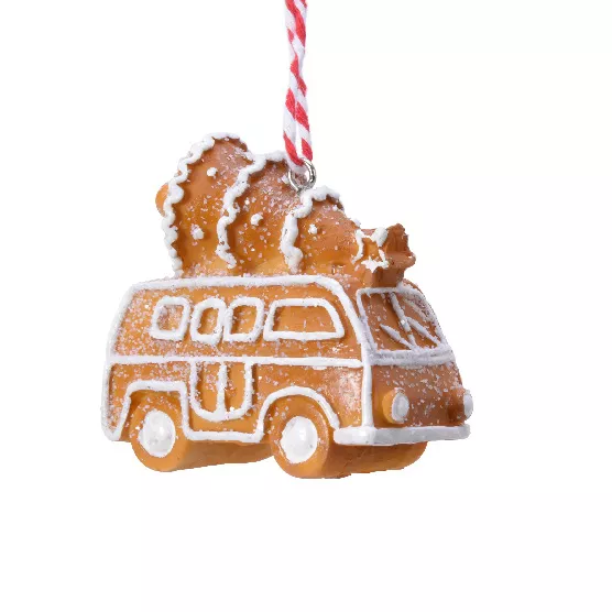 Bola de Navidad para colgar (H7 cm) Pan de jengibre gourmet