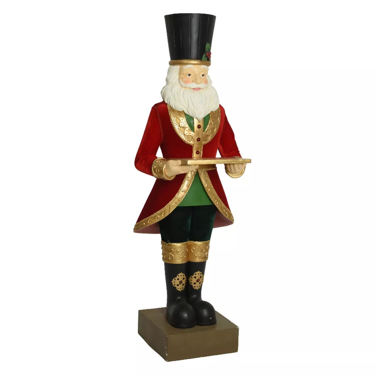 Babbo Natale Gigante (H175 cm) Gabriel in costume Rosso