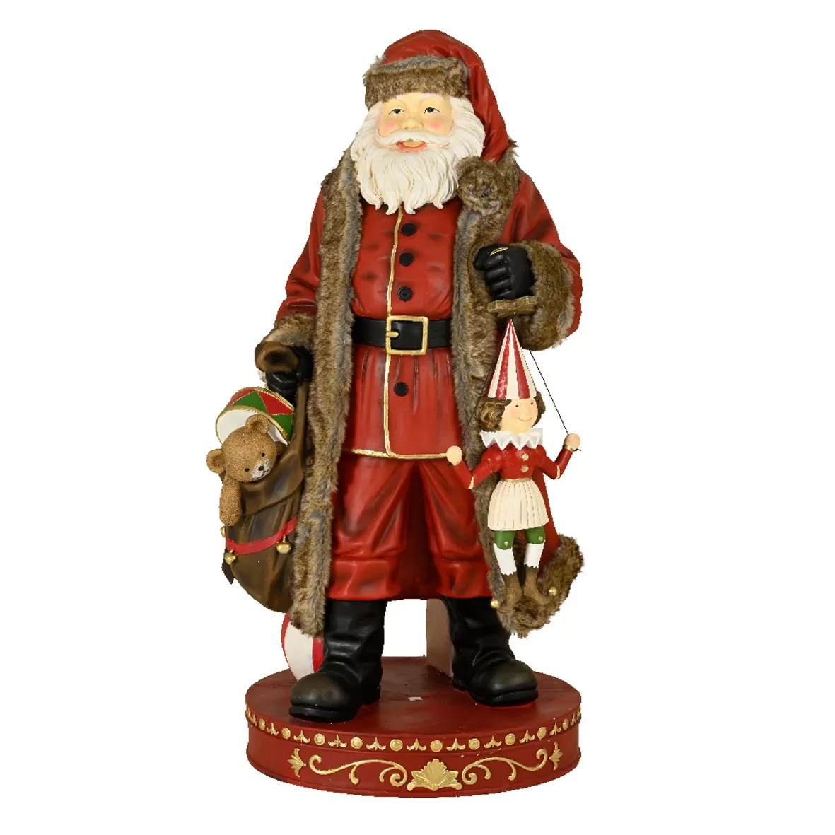 Babbo Natale tradizionale Gigante (H166 cm) Klaus e i regali