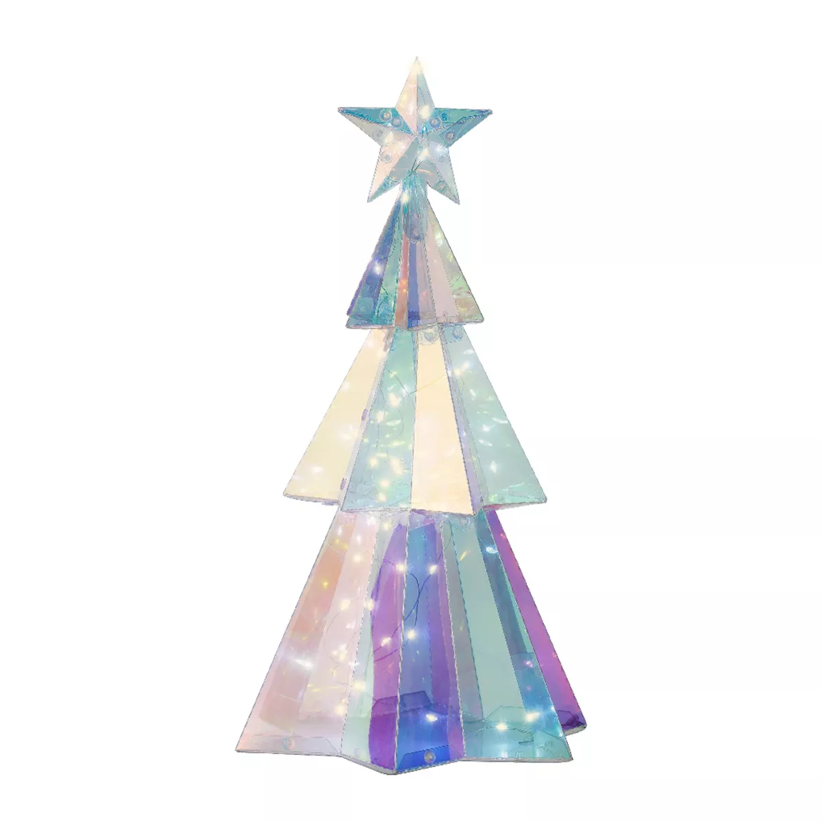 Sapin lumineux 40 LED (H37 cm) Ice Blanc froid