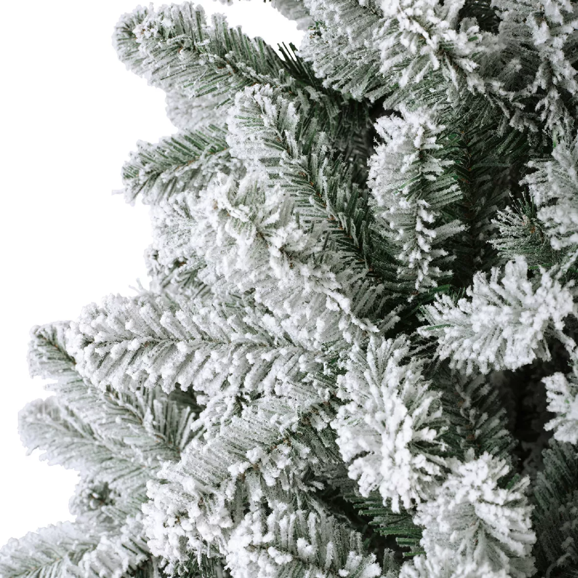1 King sapin nf enneige PRELIT dia96.00-H150.00cm-200L vert/blanc/blanc chaud