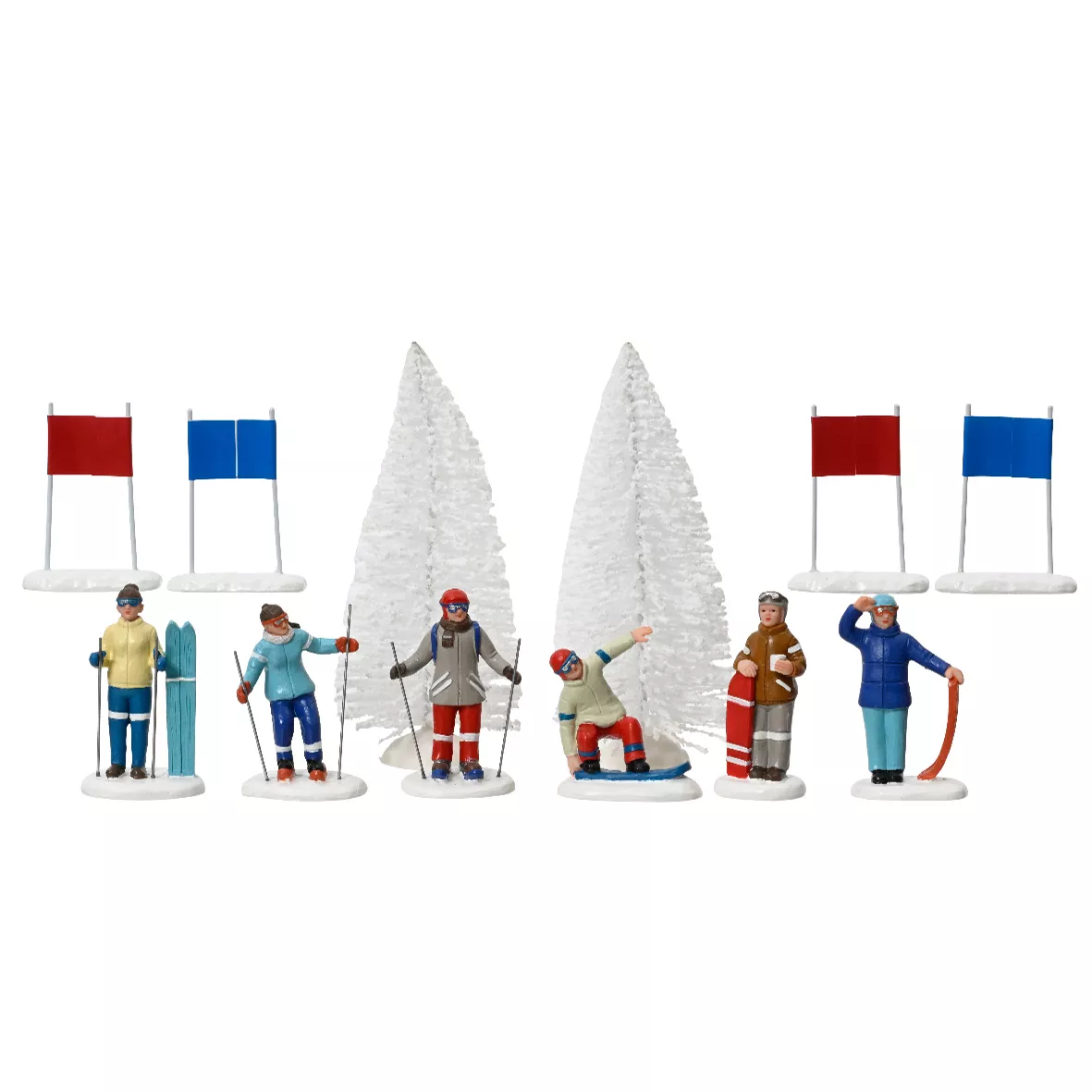 Set da 12 sciatori e accessori Sport invernali