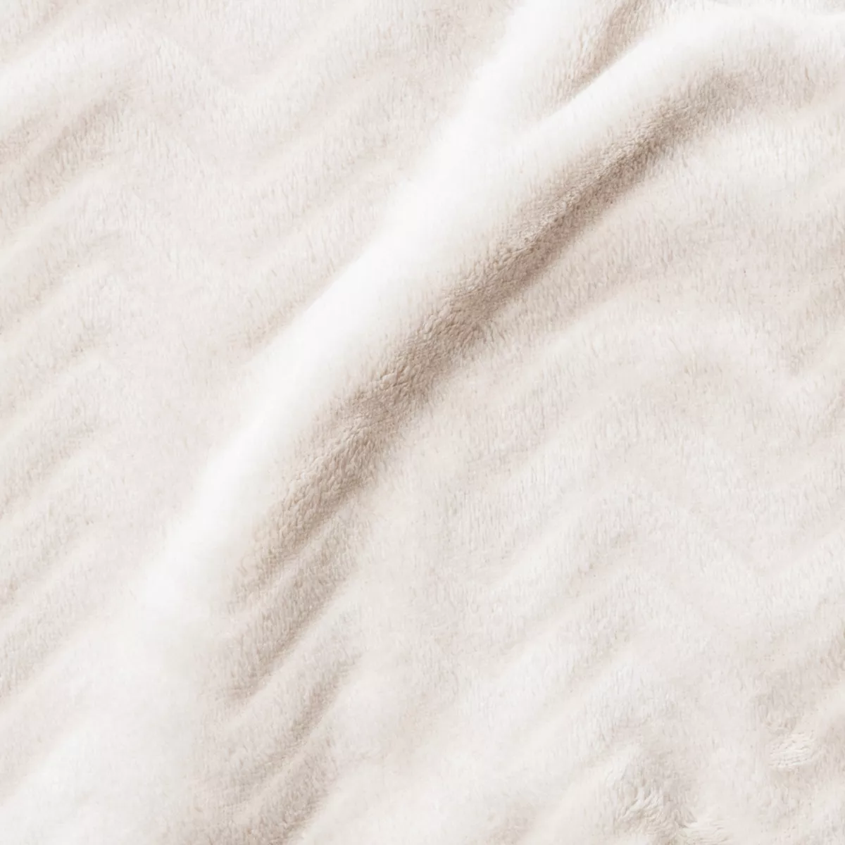 Plaid doux flanelle (180 x 230 cm) Zag Beige