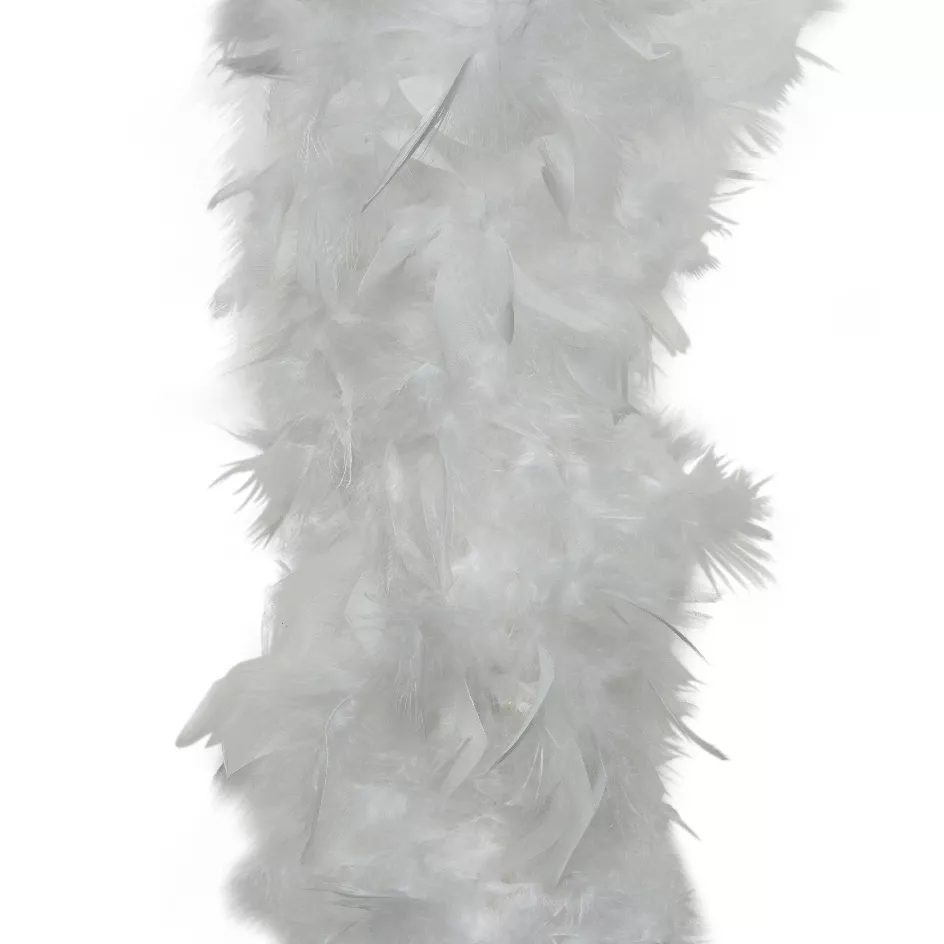 Ghirlanda Boa piuma (184 cm) Dolcezza Bianco