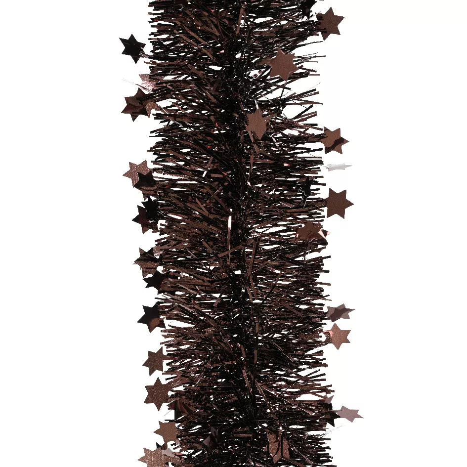  Weihnachtsgirlande (D9 cm) Sterne Alpine Schwarztrüffel