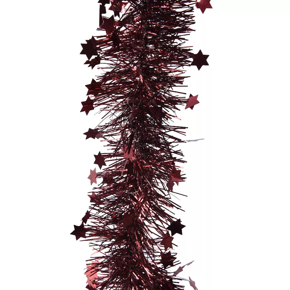 Sterngirlande zu Weihnachten Alpine Bordeaux (D9 cm)
