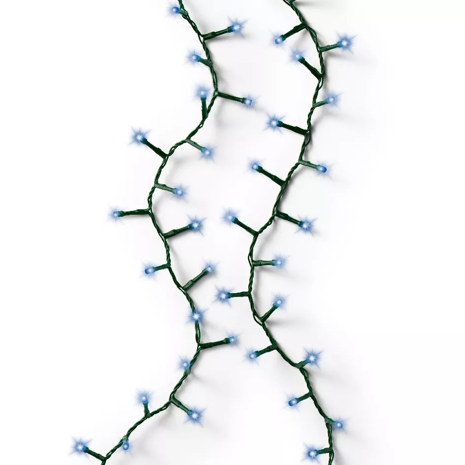 Guirnalda luminosa 22,5 m 1000 LED cable verde Lujo Azul