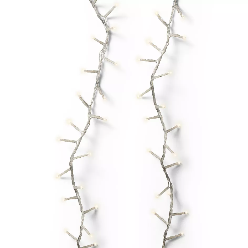 Guirnalda luminosa 34 m 1500 LED cable transparente Lujo Blanco cálido
