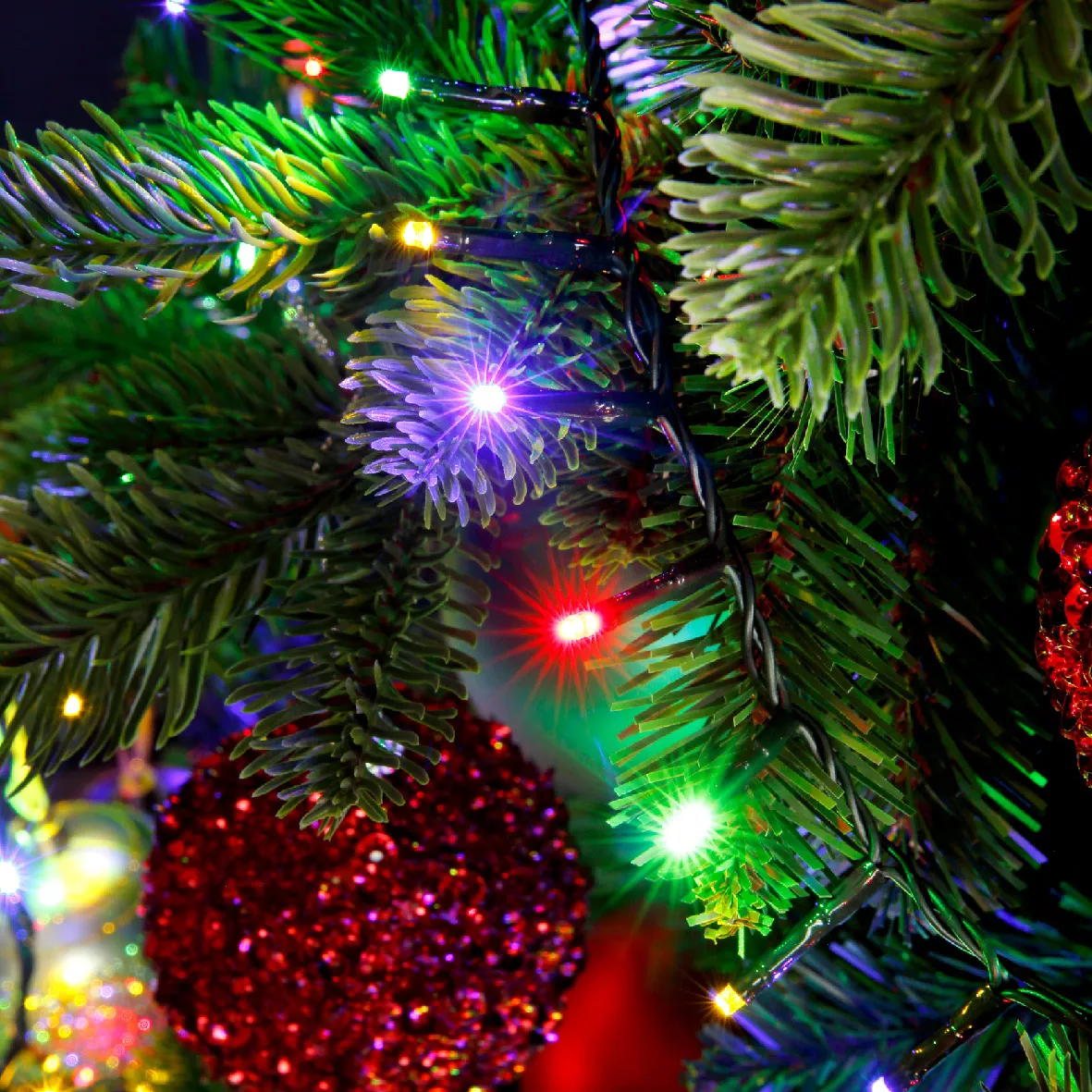 Lichtslinger 45 m 2000 LED groene kabel NewLuxe Multicolor