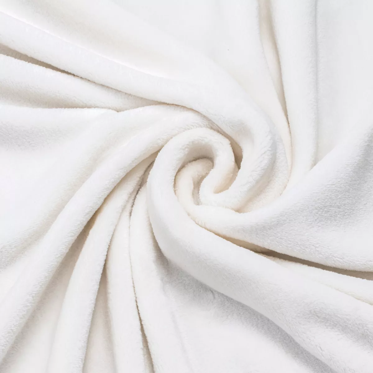 Housse de coussin rectangulaire flanelle (40 x 60 cm) Didou Blanche