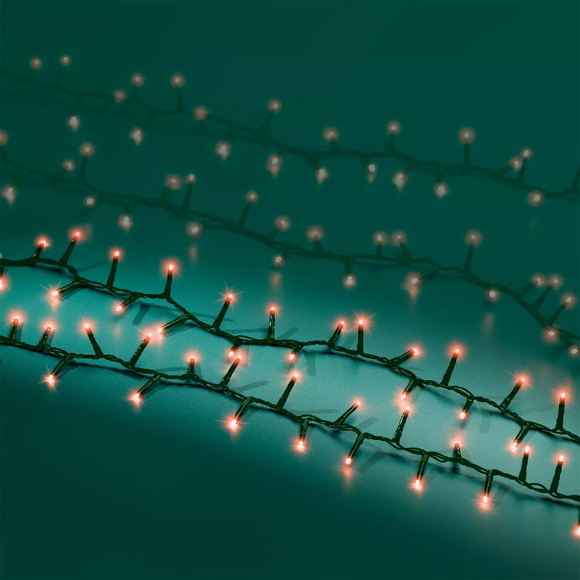 1 LED compact guirlande extŽrieur 1600cm-750L vert/rouge