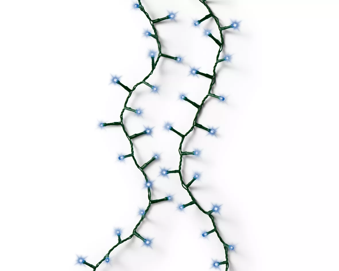 Lichtslinger 11 m 500 LED groene kabel NewLuxe Blauw