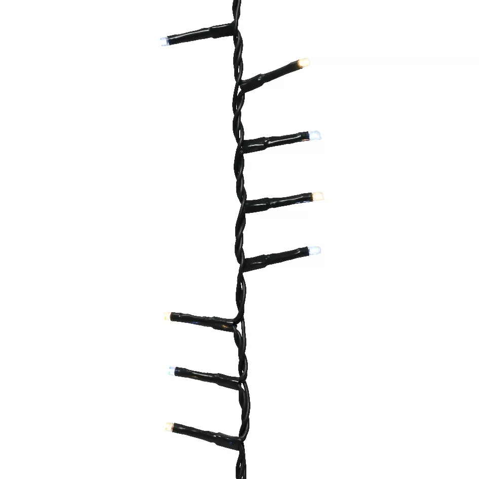 Guirlande lumineuse 11 m 500 LED câble vert NewLuxe Bicolore Blanc chaud/froid