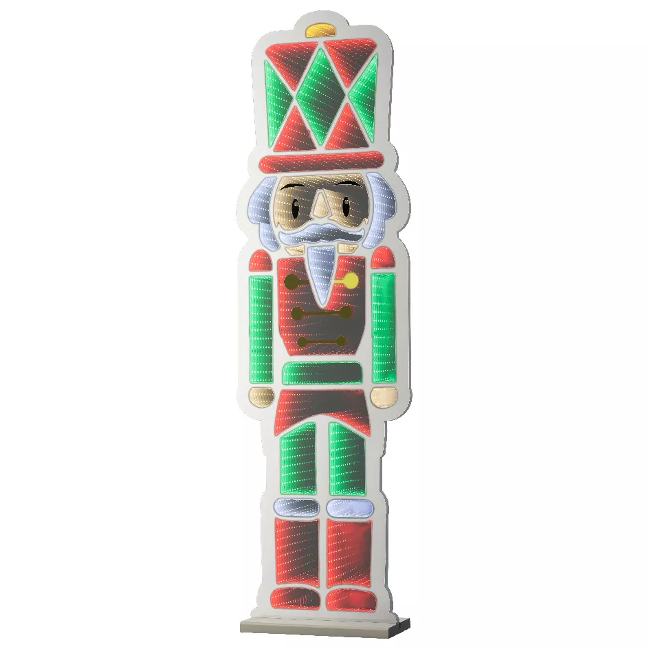 Casse-noisette lumineux 624 LED (H120 cm) Infinity Blanc froid/Multicolore