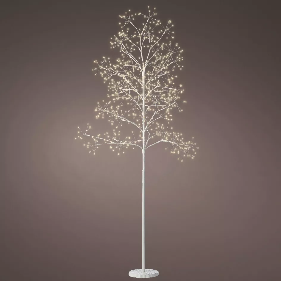 Lichtgevende boom 672 LED (H180 cm) Holly Linde Wit/warm wit