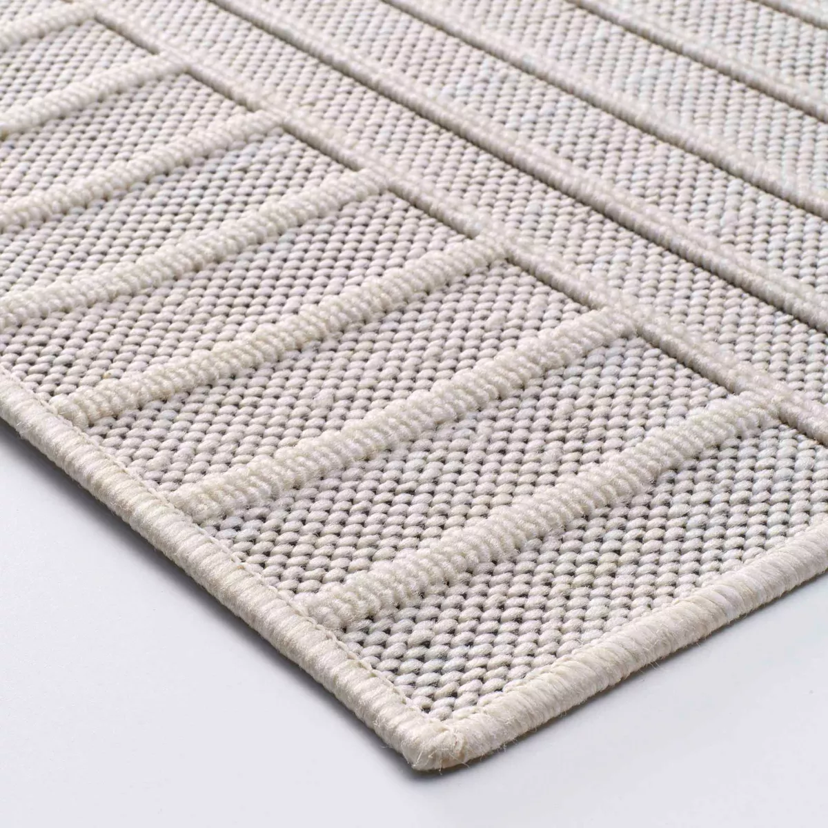 Gewebter Wohnzimmerteppich (160 x 230 cm) Ezio Beige