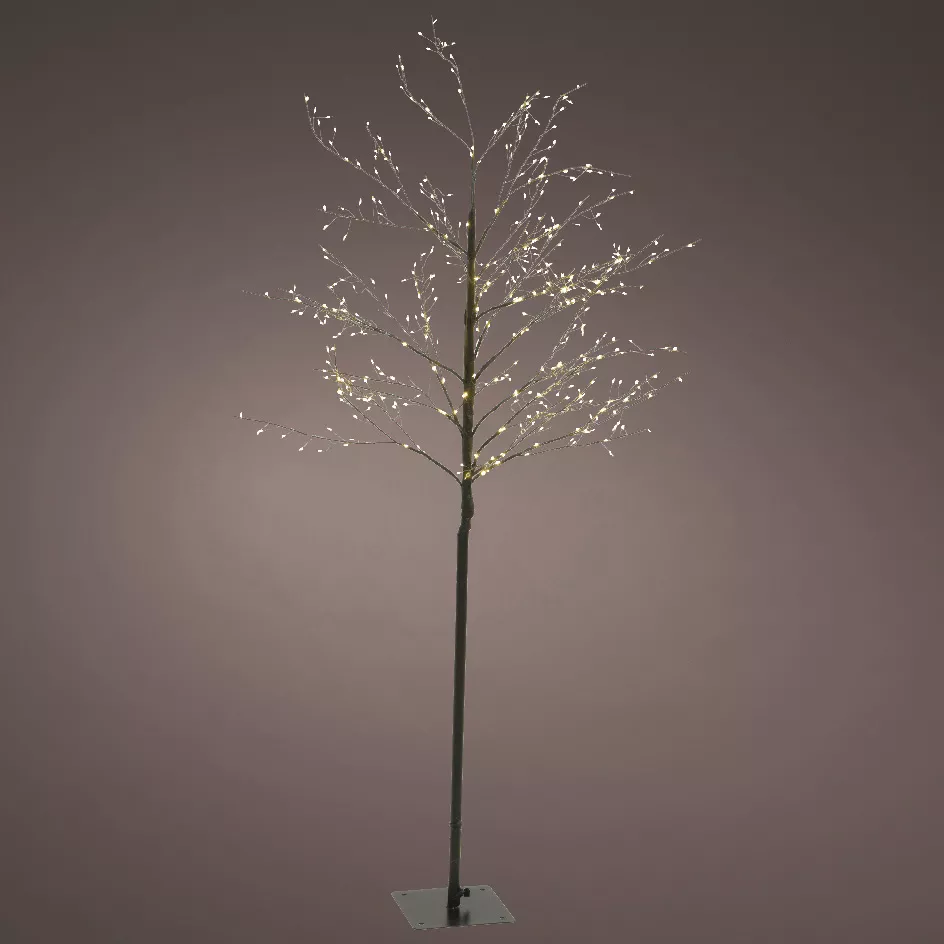 Lichterbaum 720 LED (H180 cm) Holly Platane Schwarz/Warmweiß