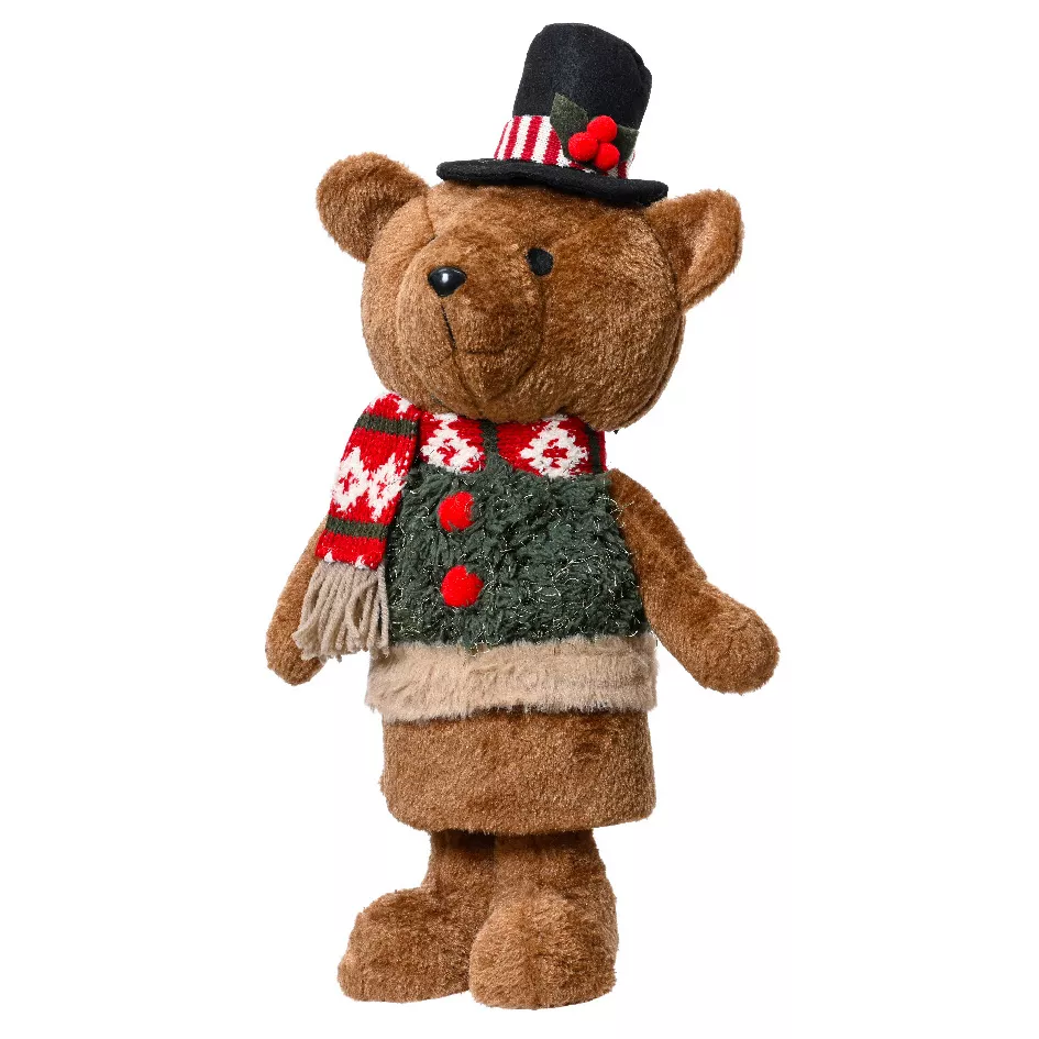 Orsaccochiotto natalizio decorativo (H46 cm) Teddy in bel costume