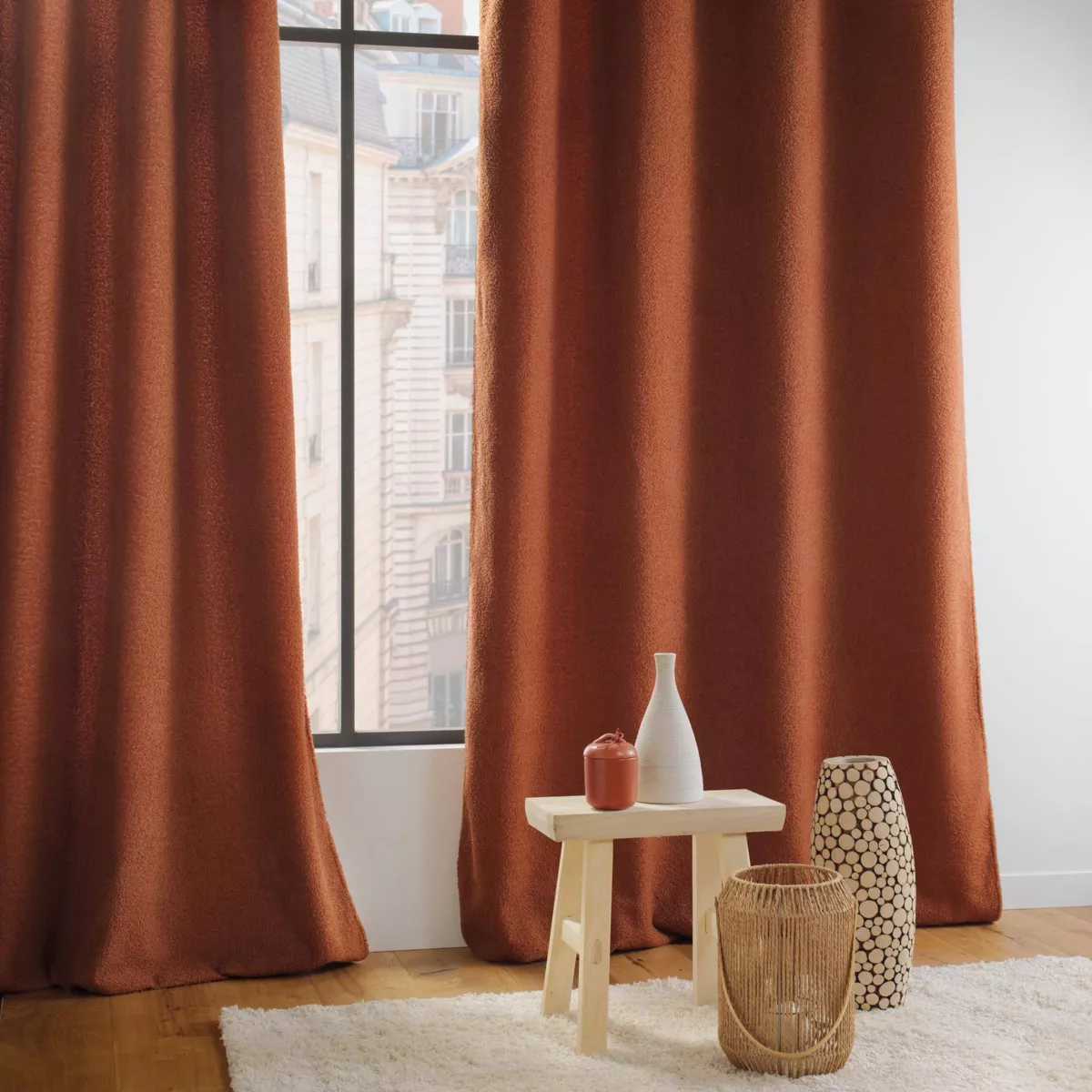 Tenda bouclé (140 x 240 cm) Wooly Terracotta