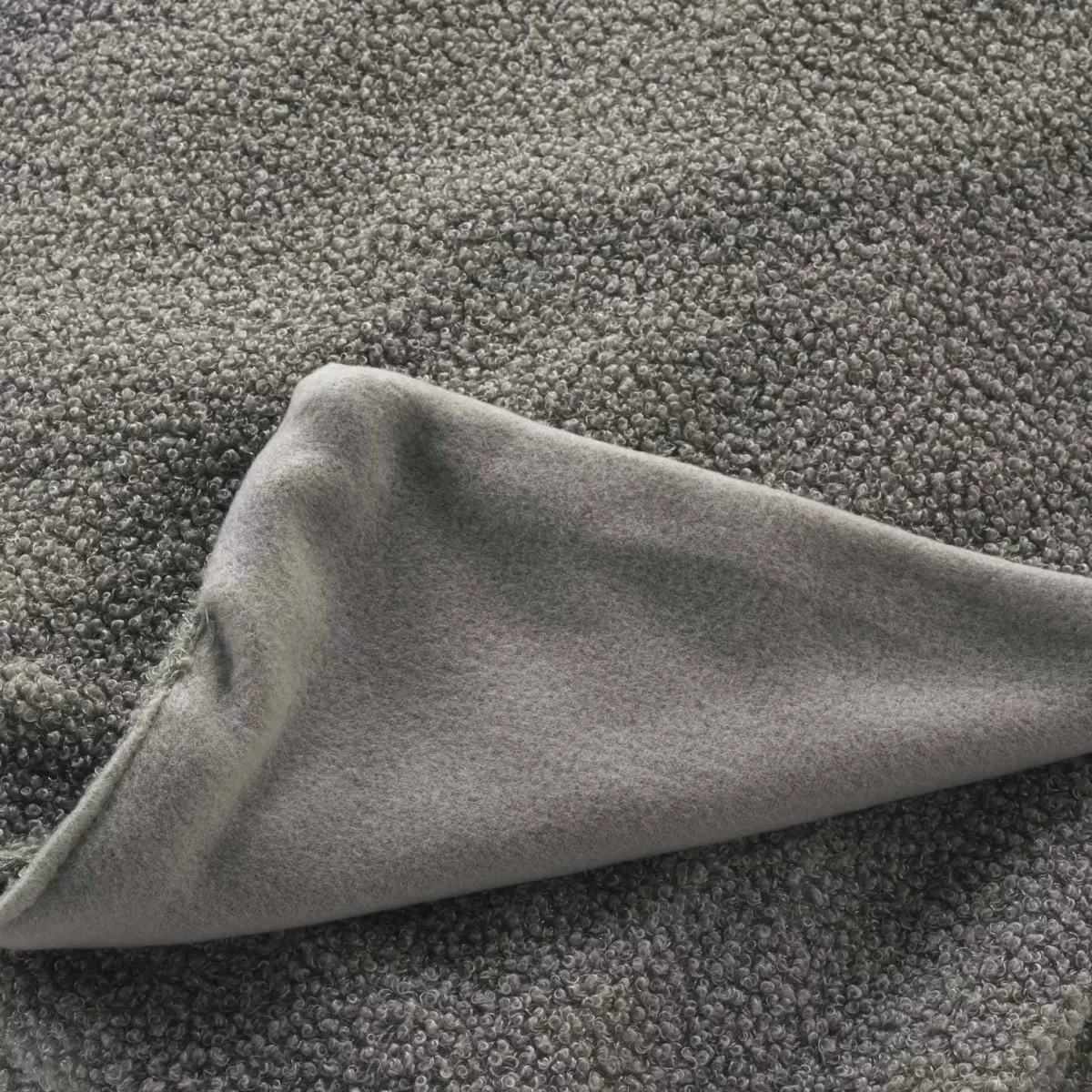 Plaid bouclette (180 x 220 cm) Wooly Gris