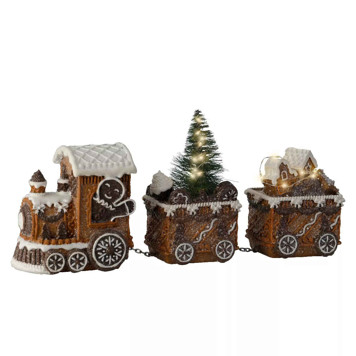 Beleuchteter dekorativer Zug (18 cm) Pain d'épices Gourmand