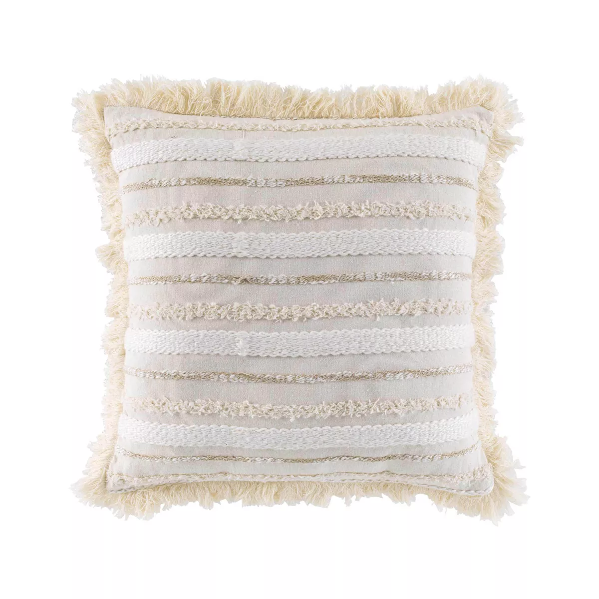 Coussin carré coton (40 x 40 cm) Atlas Beige