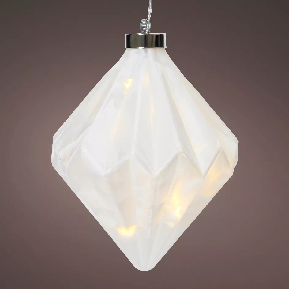 1 Micro LED diamant intŽrieur dia16.00-H20.00cm-15L frost/warm white