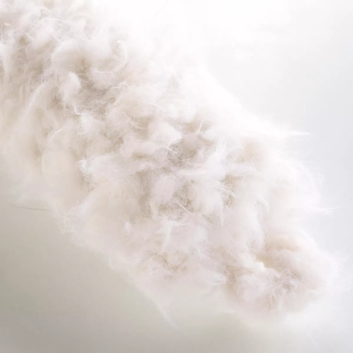 Zugluftstopper aus Kunstfell (80 x 10 cm) Schaf Cremeweiß