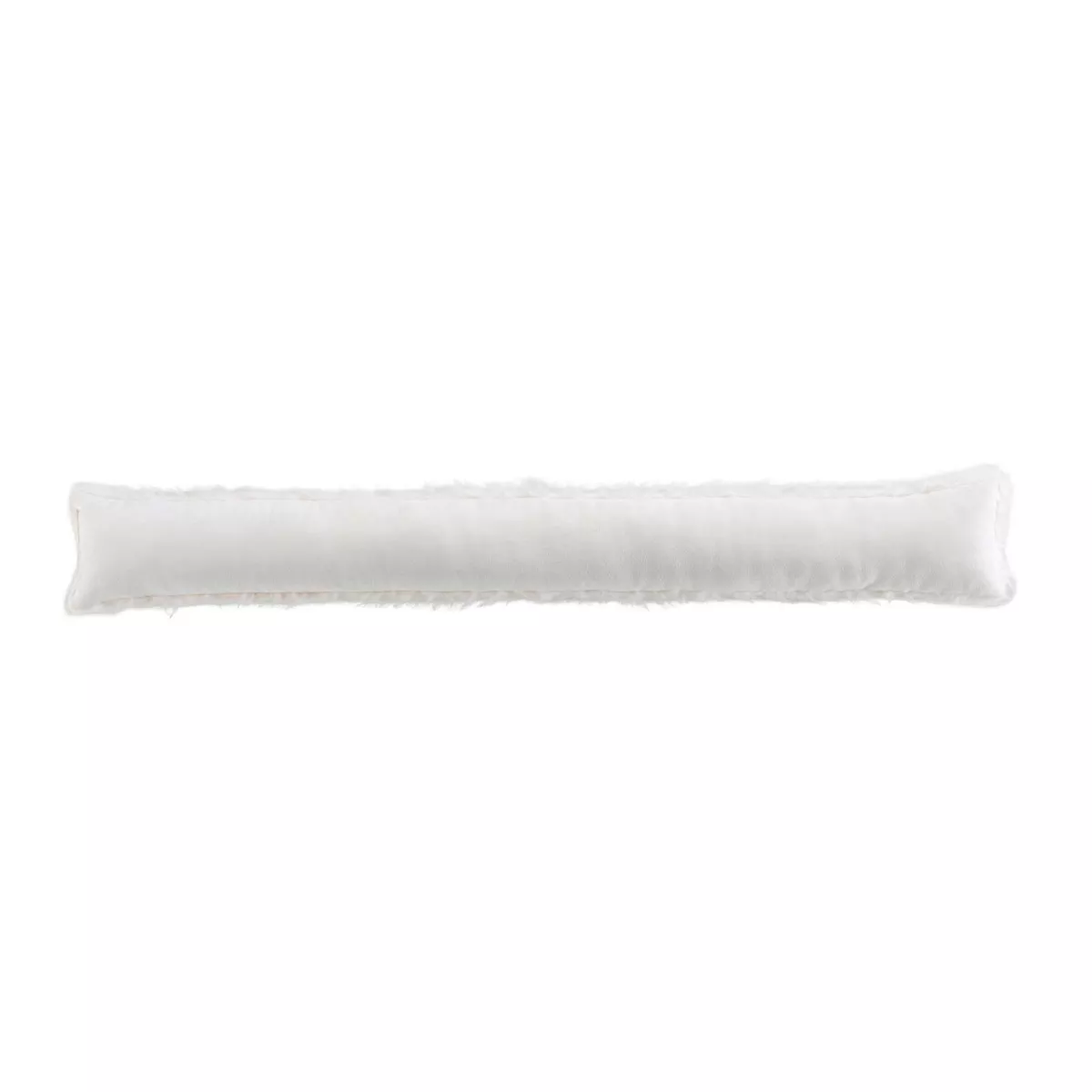 Zugluftstopper aus Kunstfell (80 x 10 cm) Schaf Cremeweiß