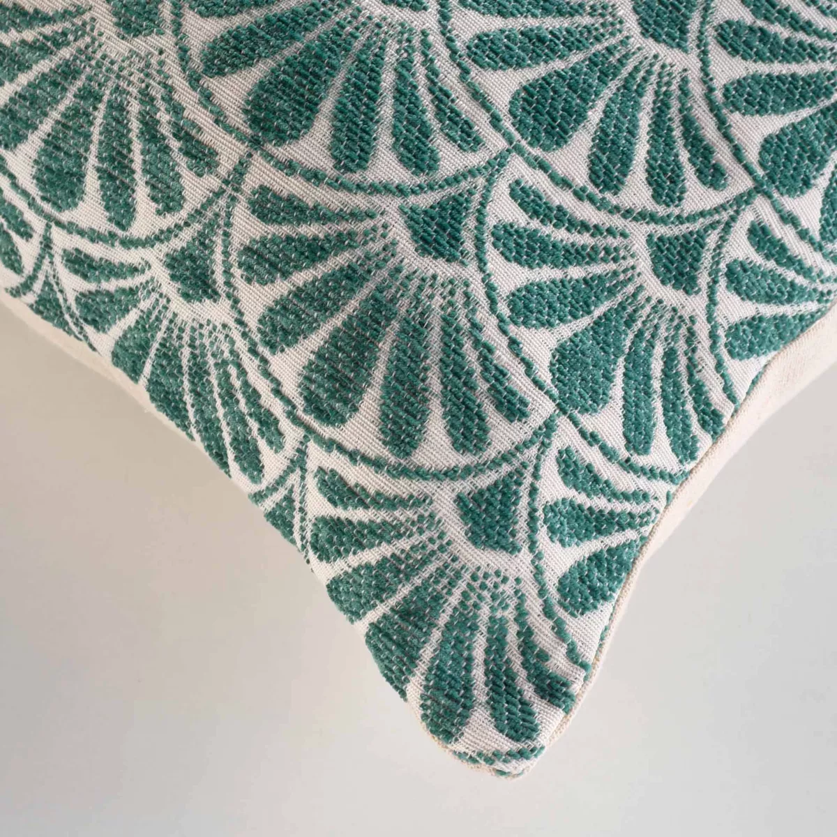 Housse de coussin carrée (40 x 40 cm) Echo Bleue