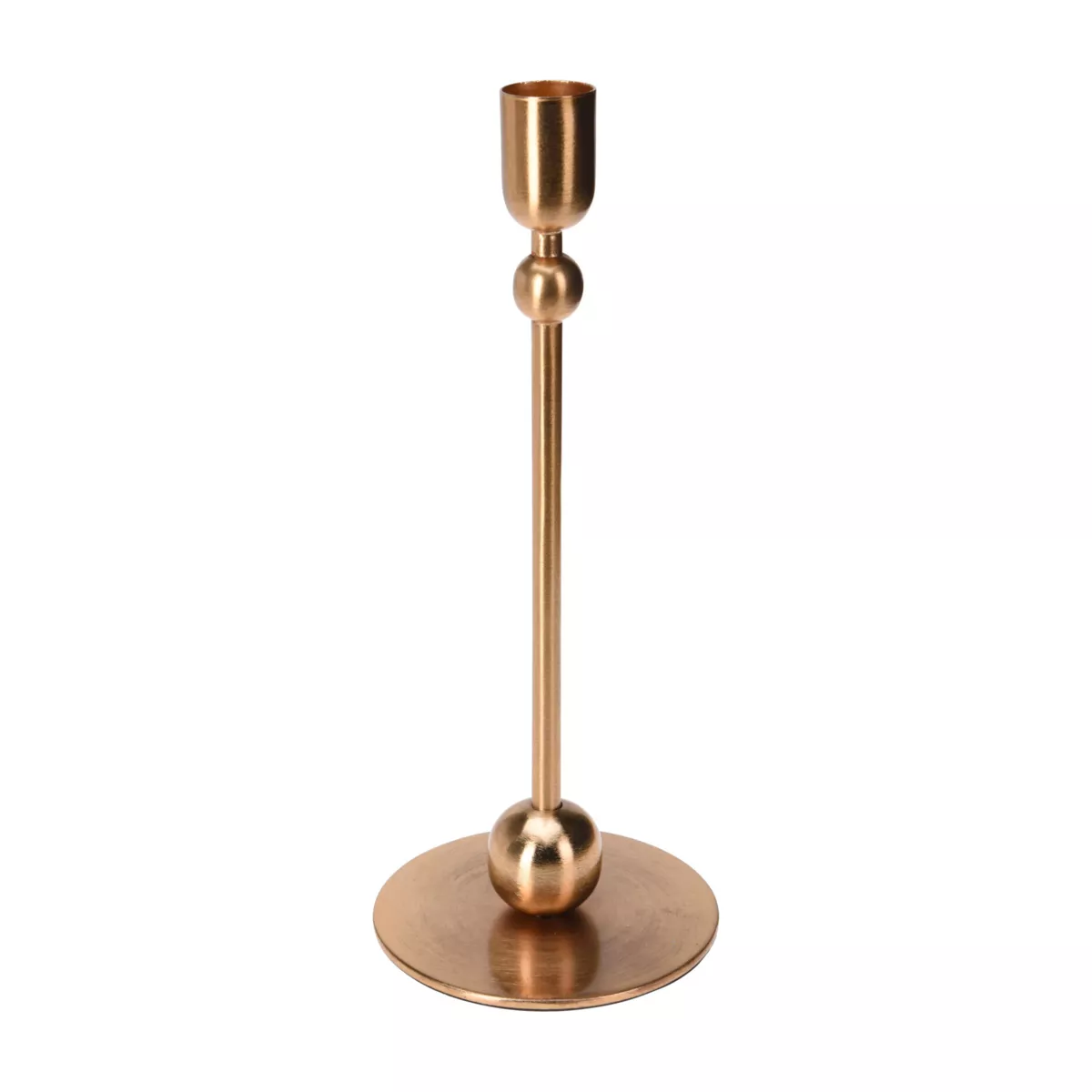 Bougeoir de Noël en métal (H23 cm) Art Déco Doré