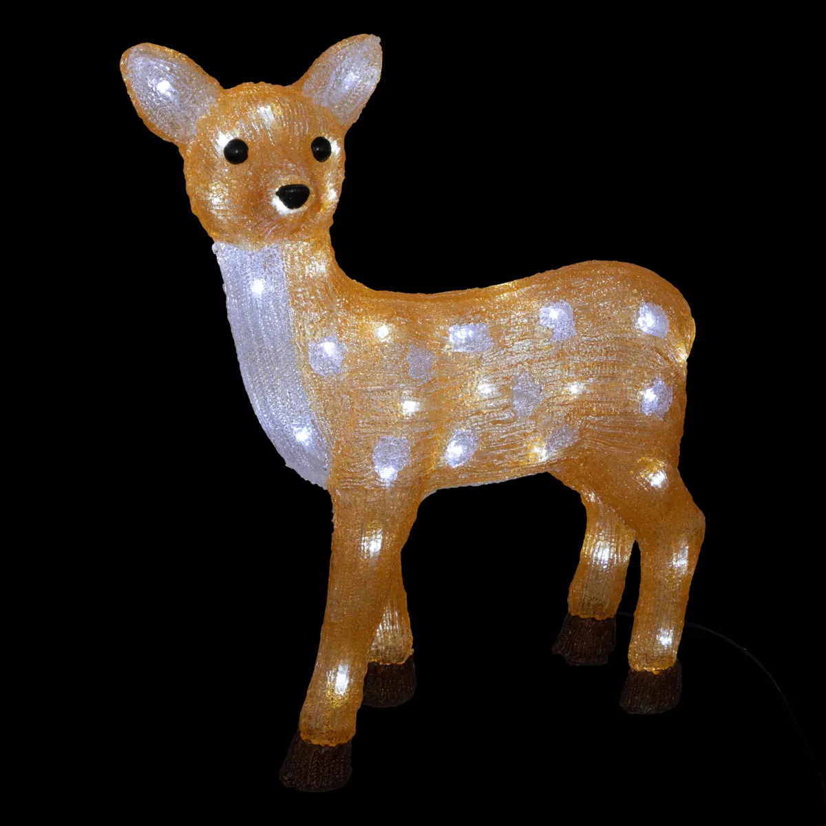 Renne lumineux 50 LED (H48 cm) Biche Blanc froid