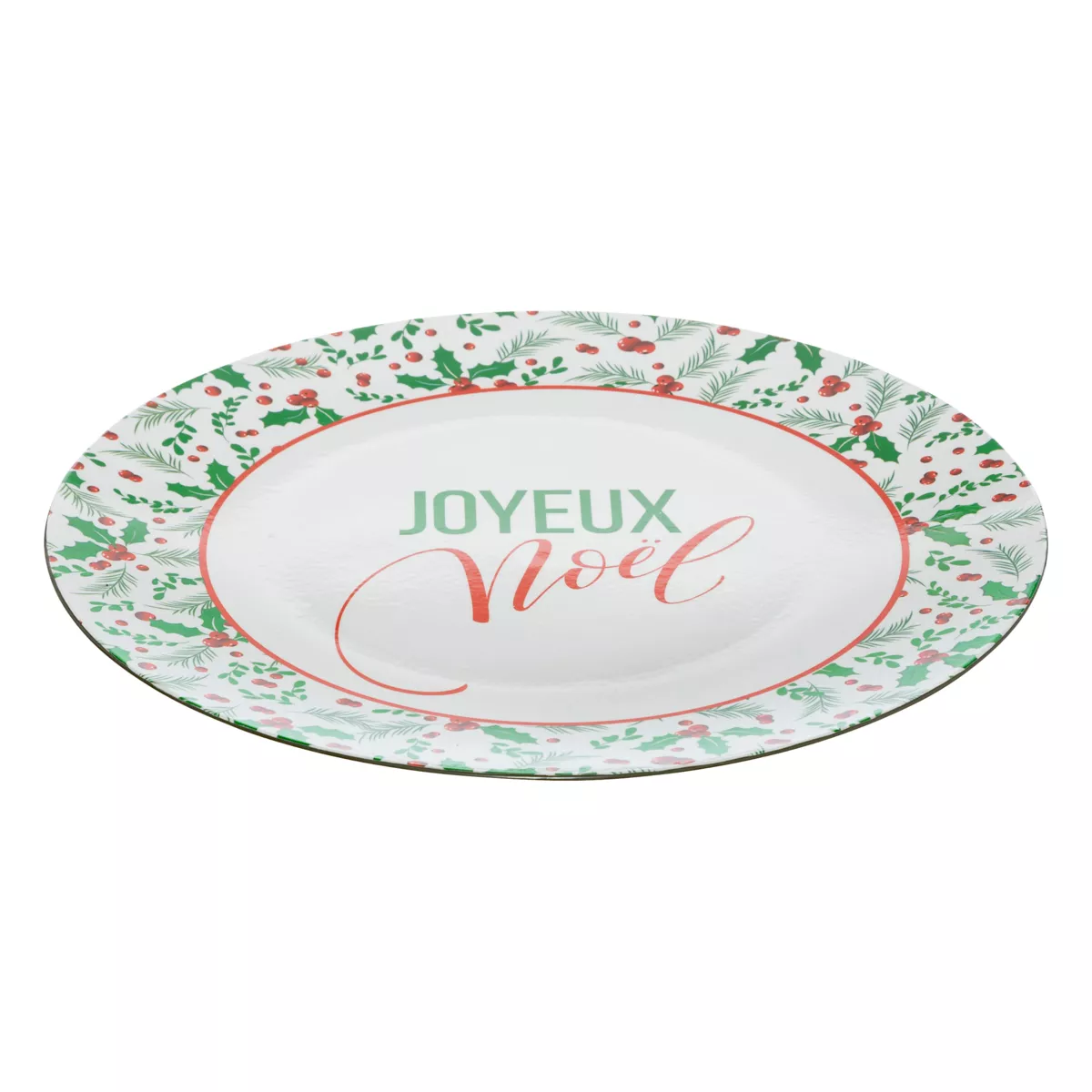 12er Set Glasuntersetzer (D33 cm) Houx Weihnachten