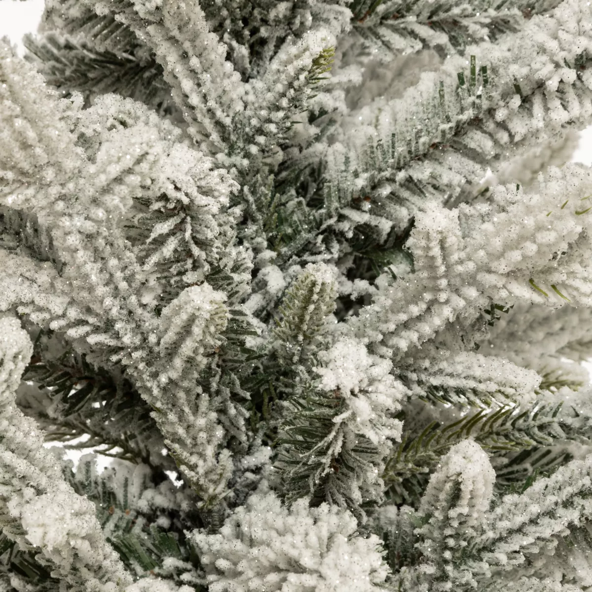 Albero di Natale artificiale in vaso (H70 cm) Frosty Verde innevato