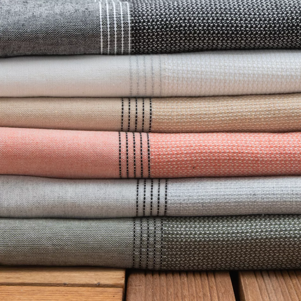 Strandlaken van gerecycled katoen (100 x 200 cm) Beach Grijs