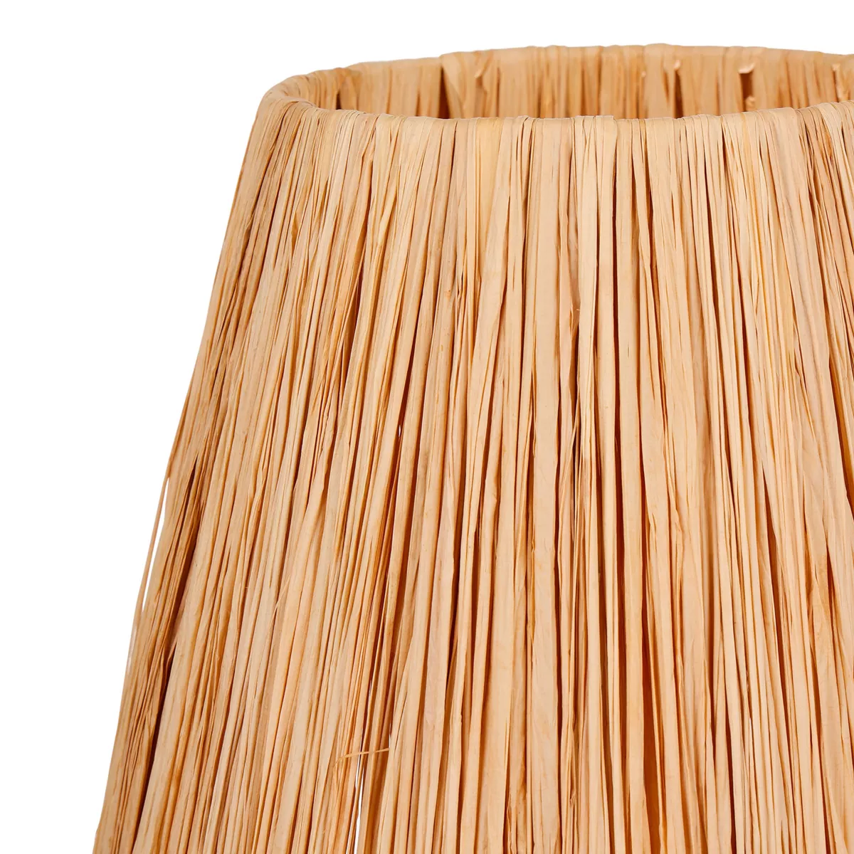 Lámpara de mesa de vidrio y cuerda (H40 cm) Haddock Beige