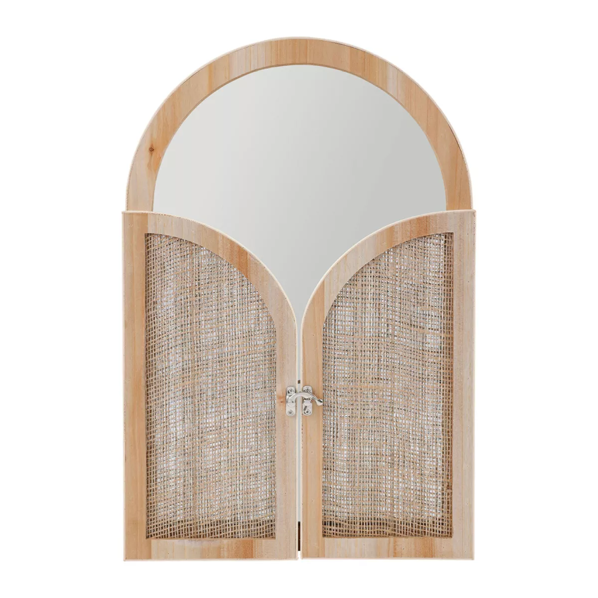 MIROIR BOIS PORTE NATUREL Dim : l34.5xH24xP2cm