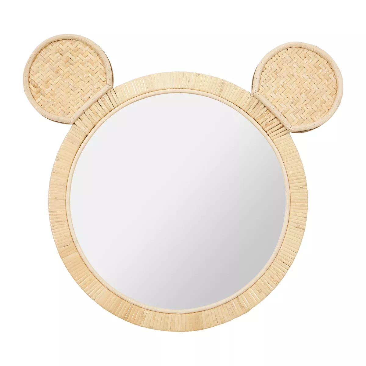 Wandspiegel aus Rattan (H36 cm) Petite Souris