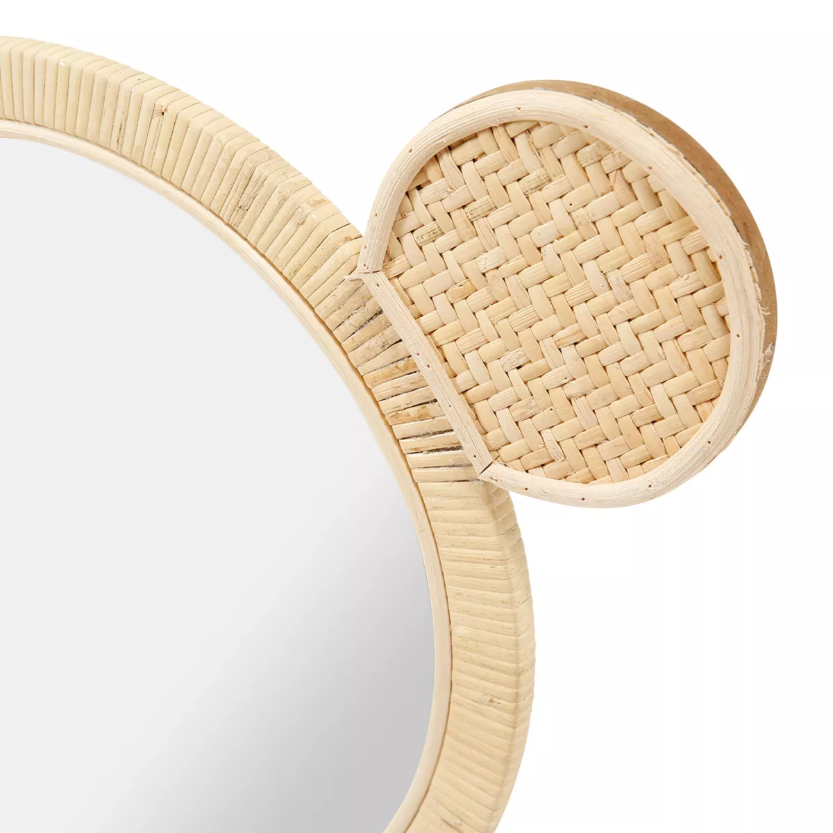 Wandspiegel aus Rattan (H36 cm) Petite Souris