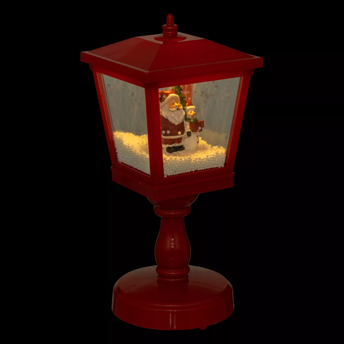 Straßenlampe Weihnachten batteriebetrieben (H31 cm) Weihnachtsmann et Neige