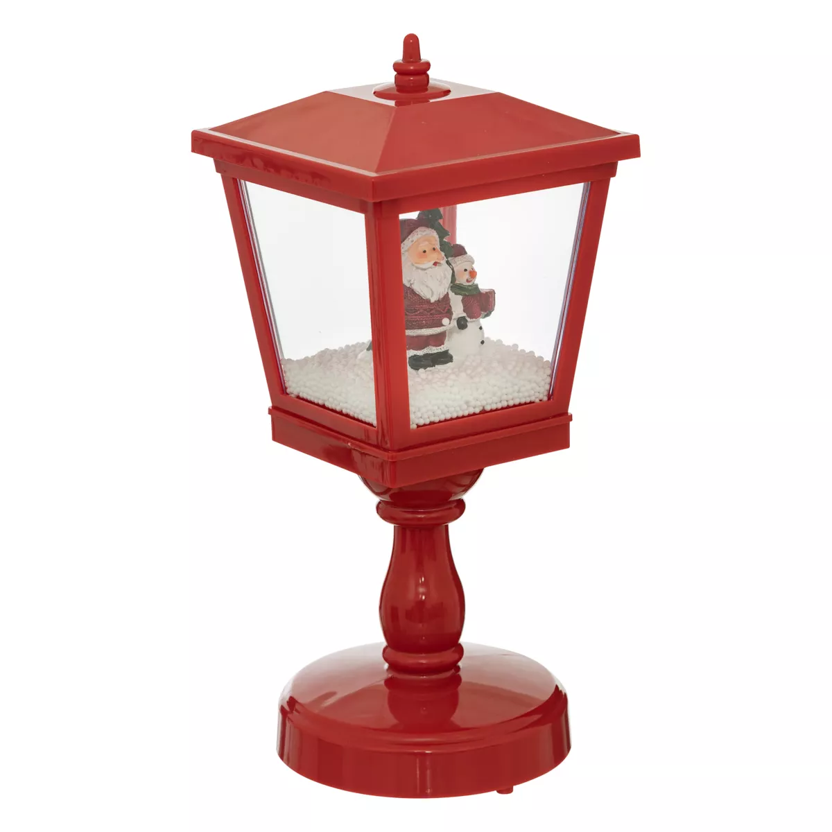 Straßenlampe Weihnachten batteriebetrieben (H31 cm) Weihnachtsmann et Neige