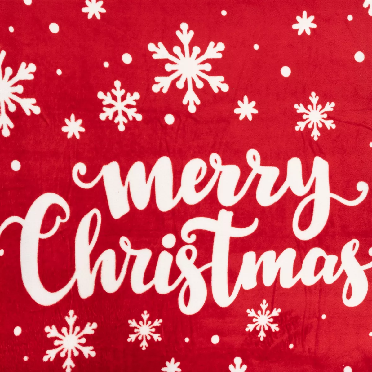 Plaid di Natale (130 x 180 cm) Merry Christmas Rosso