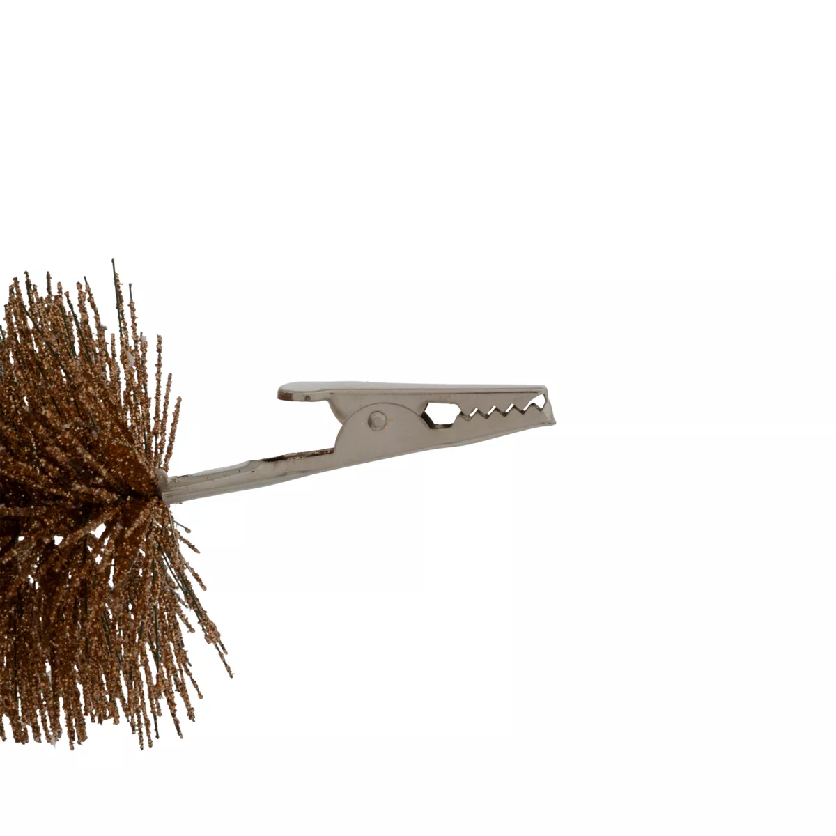 Set di 4 alberi di Natale con pinza (H15 cm) Foresta incantata Marrone