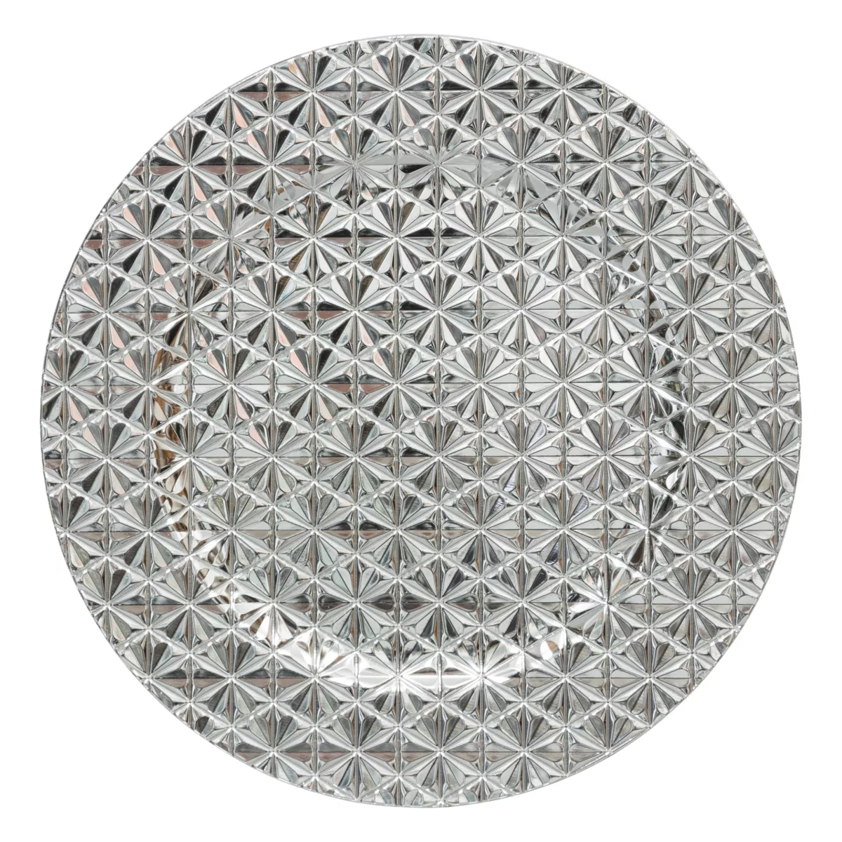 Set van 24 onderzetters (D33 cm) Luxe Zilver