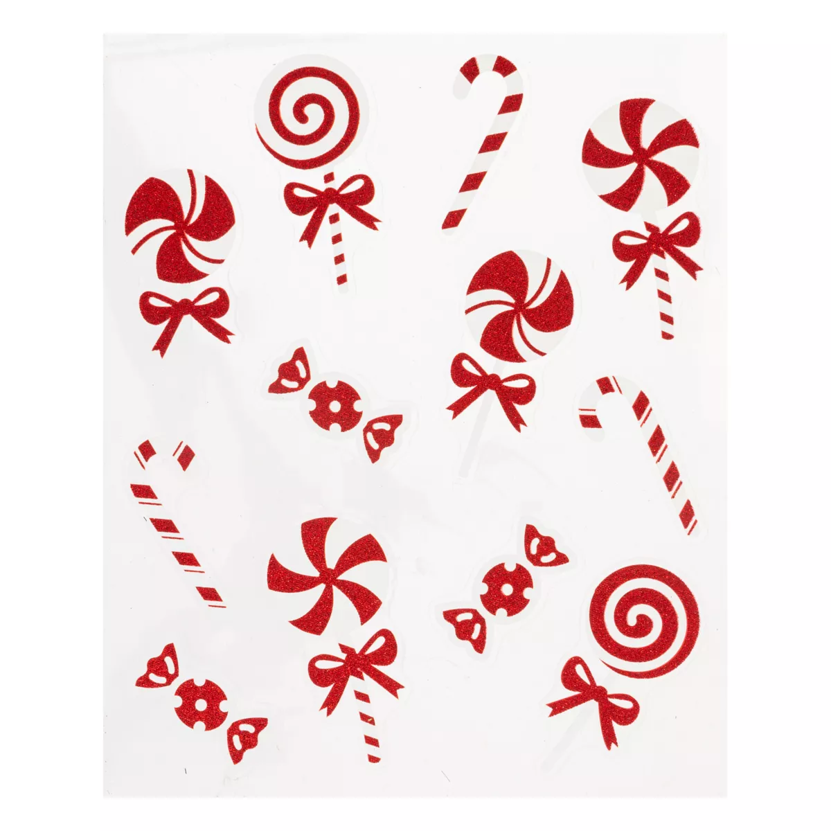 Stickers Weihnachten fürs Fenster Sucre d'orge Rot