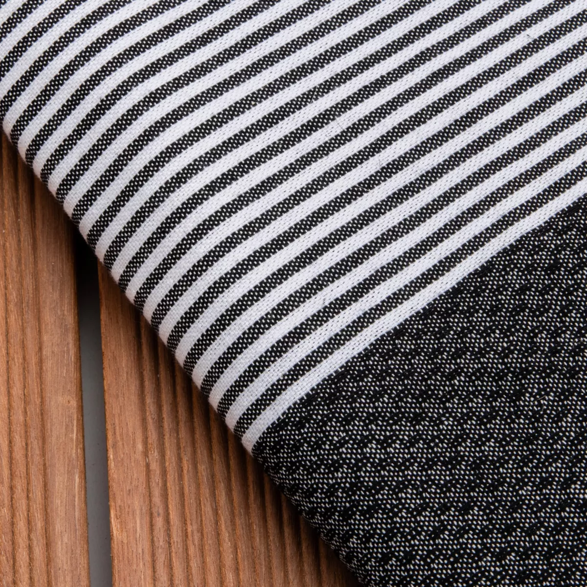 Fouta coton recyclé (100 x 200 cm) Océane Noire