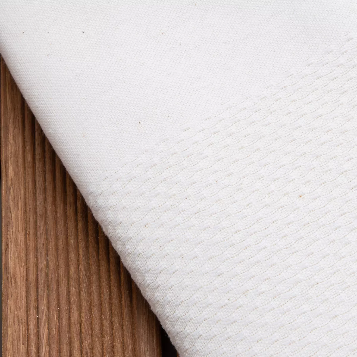 Fouta coton recyclé (200 x 200 cm) Ecume Blanche