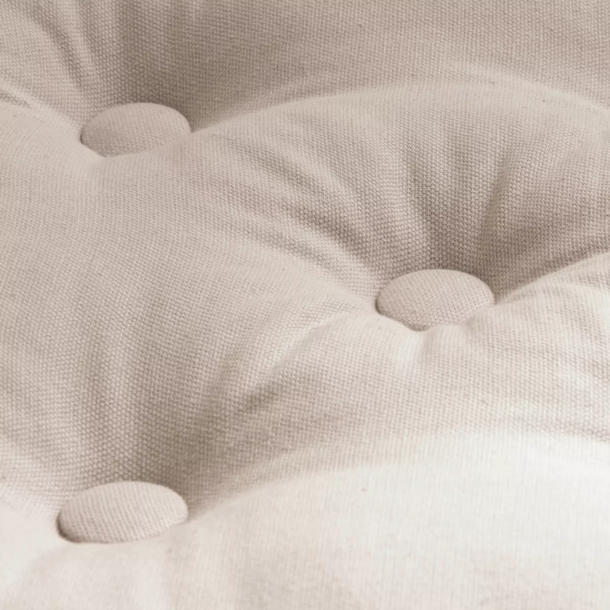 Cojín de suelo en algodón (50 x 50 cm) Pixel Beige