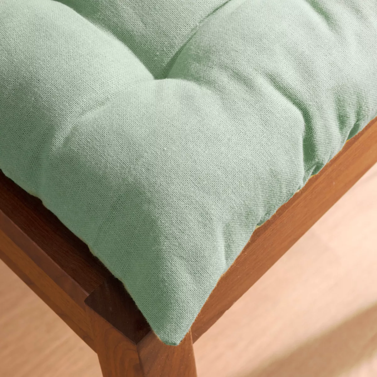 Coussin de chaise carré coton (40 x 40 cm) Pixel Vert menthe