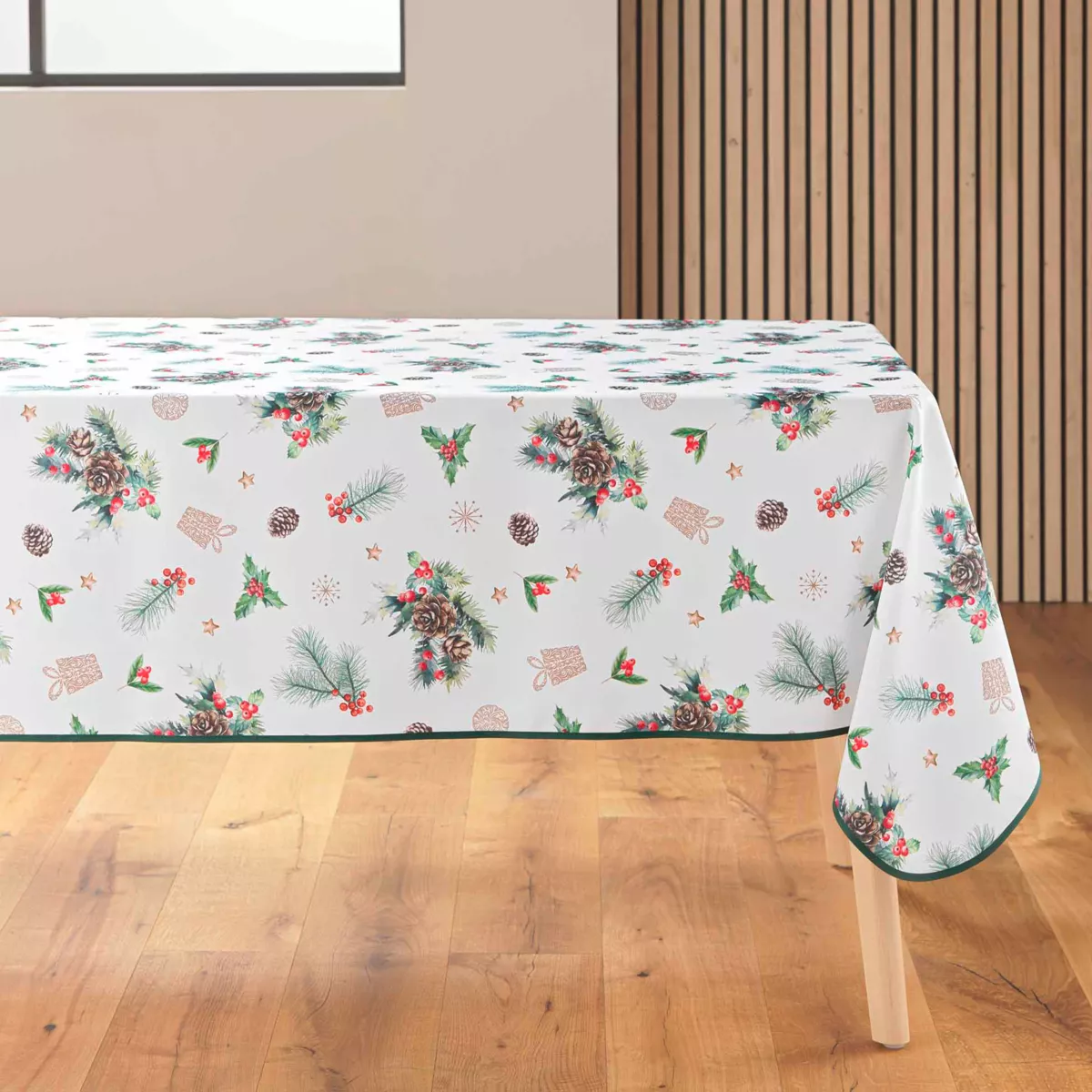 Tovaglia natalizia antimacchia rettangolare (150 x 300 cm) Hollystar